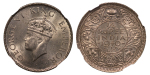India, British Colonial. George VI AR ¼ Rupee (Lot x4 graded).