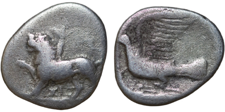 Ancient Greece, Sicyonia. Sikyon AR Hemidrachm. 360-330BC.