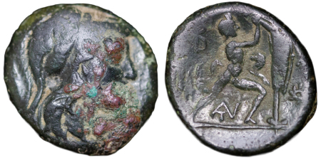 Ancient Greece, Kingdom of Macedonia. Antiginos II Gonatus Æ Unit. 277-239BC.