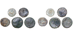 Ancient Greece. Thessalonica lot of 5x Æ 16 to 21mm. 187-31 BC. 