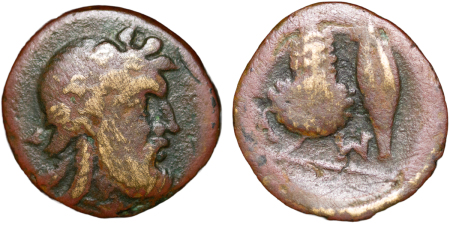 Ancient Greece. Thrace, Neandria Troas Æ 21mm. 444BC.