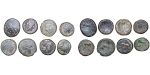 Ancient Greece, Macedonia. Pella Æ 16 to 20.00mm, lot of 8x pieces. 158-149BC. 