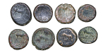 Ancient Greece, Macedonia. Pella Æ 16 to 20.00mm, lot of 8x pieces. 158-149BC. 