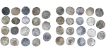 Islamic lot of 19x AR Juchid Dang pieces. 790-900AD. 