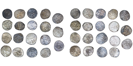 Islamic lot of 19x AR Juchid Dang pieces. 790-900AD. 