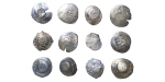Moldova, Lithuania & Genovese. Duke Svitrigaila AR Asprokastron (x12) lot. 1430-1480AD.  