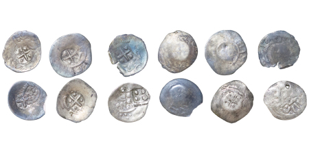 Moldova, Lithuania & Genovese. Duke Svitrigaila AR Asprokastron (x6) lot. 1430-1480AD.