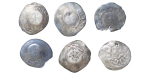 Moldova, Lithuania & Genovese. Duke Svitrigaila AR Asprokastron (x6) lot. 1430-1480AD.