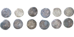 Moldova & Wallachia. Vladislav II AR Ducat (lot x 6). 1447-1456AD. 