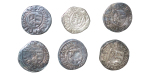 Moldova & Wallachia. Vladislav II AR Ducat (lot x 6). 1447-1456AD. 