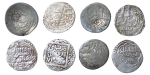 Islamic. Juchid lot of 8x Silver Dangs. 770-775H. 
