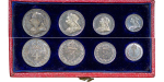 Great Britain. Victoria AR Dated Box Maundy Set. 1897. 
