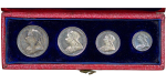 Great Britain. Victoria AR Dated Box Maundy Set. 1897. 