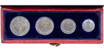 Great Britain. Victoria AR Dated Box Maundy Set. 1897. 