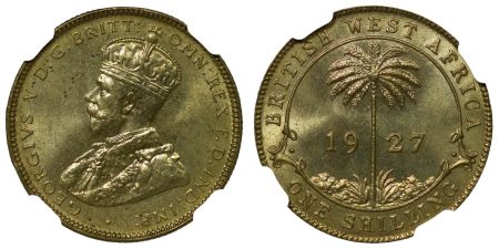 British West Africa. George V BR 1 Shilling. 1927.