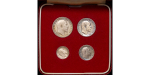 Great Britain. Edward VII AG Maundy Year Set, boxed. 1902. 