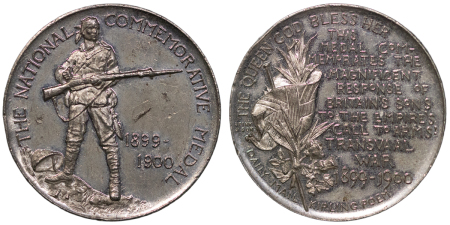 South Africa. Victoria, WM Boer War Medal "Call to War". 1900.