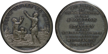 Great Britain. William IV WM Abolition of Slavery Medal. 1834.