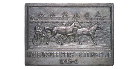 Germany, Hamburg. Officers Trotting Club Æ Plaque. 1945-6. 