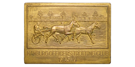Germany, Hamburg. Officers Trotting Club Æ Plaque. 1945-6.