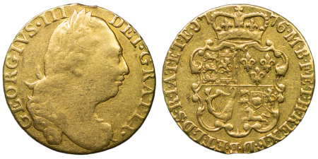 Great Britain. George III AU Guinea. 1776.