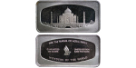 Singapore. Taj Mahal AR 20g Ingot, issued by Singapore Airlines. 1989-1998. 