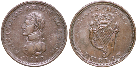 Ireland. Dublin, Stephens CU Penny Token. 1813.
