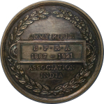 India. National Rifle Association silver award by J.Pinches. 1887-1921.