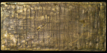 Africa, French West. Elephant family Brass Plaque. 1880-1920.