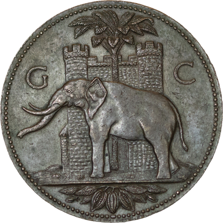 Gold Coast, Africa. Æ Advertising medallion. 1920-21.