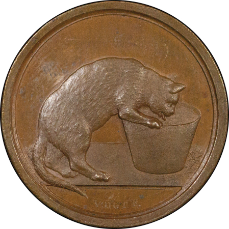 Germany. Subject of Cats CU Token. c. 1820. 