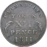 Wales, Camarthen AR Shilling Token. 1811. 