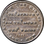 Great Britain, Spence CU Farthing Token. 1795. 