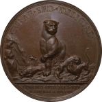 <mark>Sweden</mark>. Queen Ulrika Eleonora Æ Medallion. 1719. 