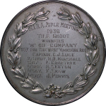 India, British Colonial. Sind Rifle Meeting AR Medallion. 1936.