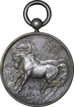 India, British Colonial. Calcutta Show AR Prize Medallion. 1861.
