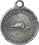 Canada. French National Convention Æ plated medal. 1880.