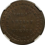 Great Britain, Middlesex CU Halfpenny Token. 1795.