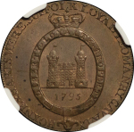 Great Britain, Suffolk CU Halfpenny. 1795. 