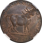 Great Britain, Middlesex CU Halfpenny Token. 1792.
