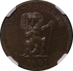 Great Britain, Middlesex. The Wanderow CU Farthing token. 1794-96.