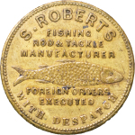 Great Britain, London. Fishing Tackle Manufacturers Brass token. 1869-70.