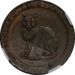 Great Britain, Middlesex CU Farthing token. 1796. 