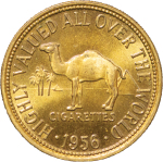USA. Camel Cigarettes Brass advert token. 1956. 