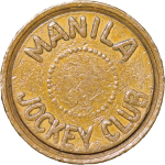 Philippines, Manilla. Jockey Club Brass token. 1922-50. 