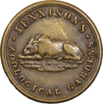 Great Britain. Jennisons Æ Zoological Gardens pass. 1895-1910.