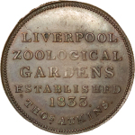 Great Britain. Liverpool Zoological Gardens CU Pass. 1833.