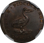 Great Britain, Middlesex. The Wanderow CU Farthing token. 1801. 