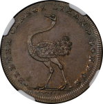 Great Britain, Middlesex CU Halfpenny Token. 1796.