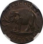Great Britain, Middlesex. Pidcock CU Farthing Token. 1790-1798.